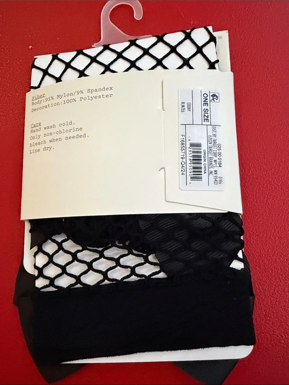 Set of 2 new day Black Fishnet Anklets with Bow Accent - Pair